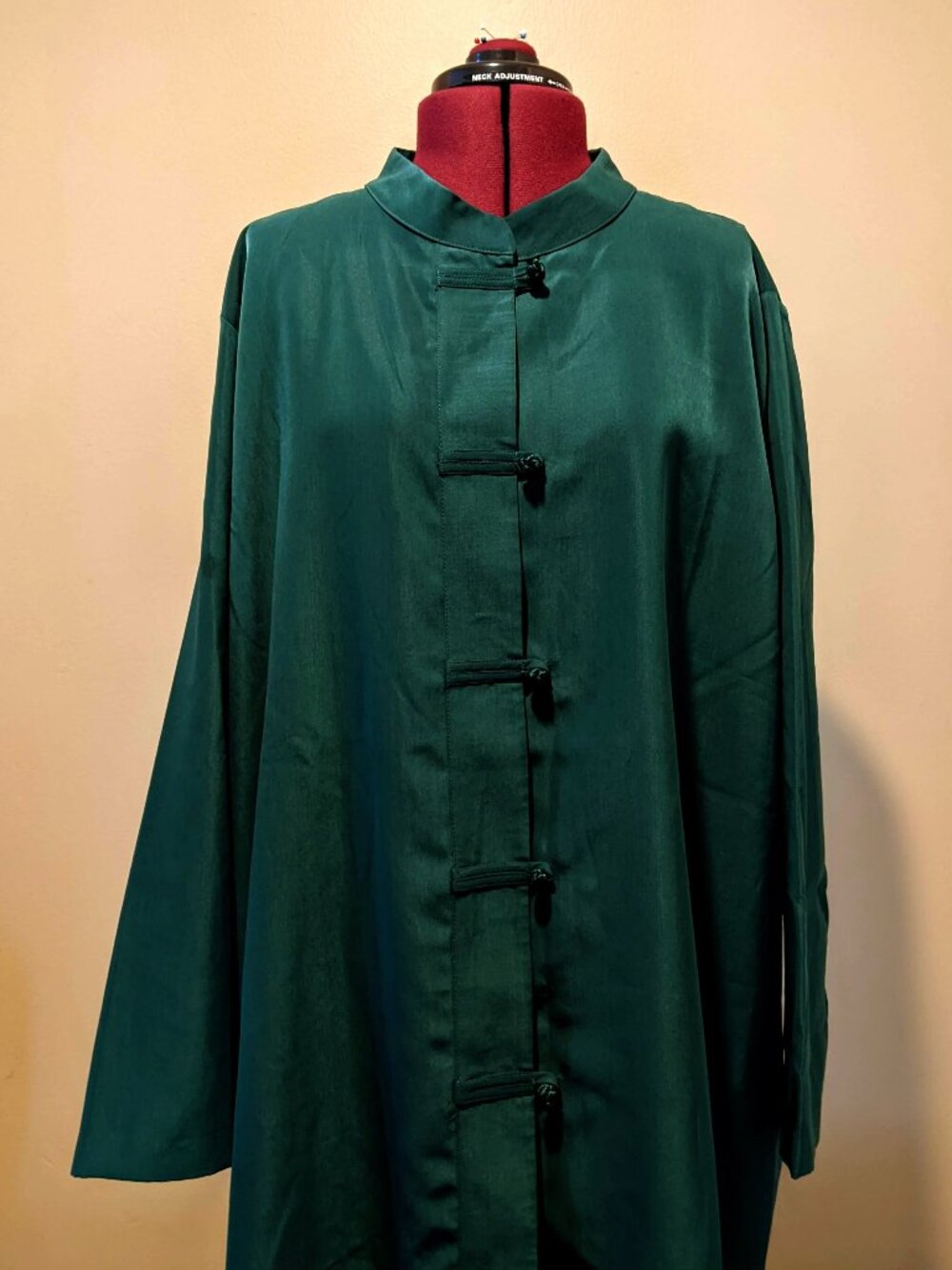 Roaman’s Dark Green Mandarin Collar Tunic / Jacket – 26W – NWT (No Tag) - Picture 5 of 9